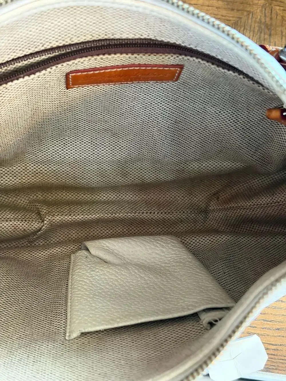 Dooney & Bourke Pebble Leather White Hobo Shoulder Bag